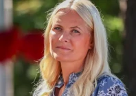norway s crown princess mette marit looks on during a memorial service as norway marks ten years since the oslo and utoeya island attacks on utoeya island norway on july 22 2021 ntb via reuters