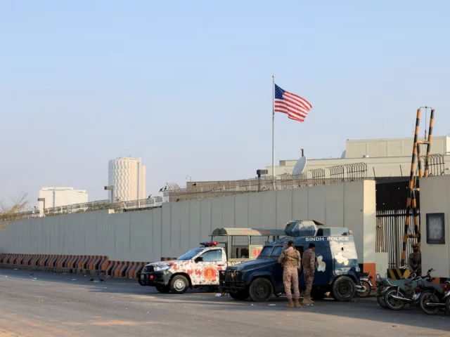 US Marines fired on protesters storming consulate in Karachi, officials say US Marines fired on protesters storming consulate in Karachi, officials say