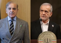 pm shehbaz right holds talks with iranian president masoud pezeshkian left on us iran ceasefire