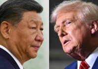 this combination of pictures created on june 05 2025 shows l r chinese president xi jinping at the kremlin in moscow on may 8 2025 and us president donald trump at us steel   irvin works in west mifflin pennsylvania may 30 2025 afp