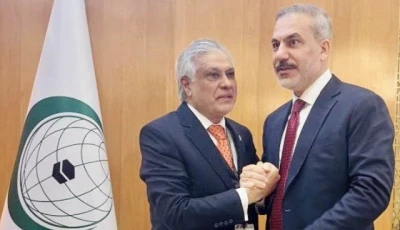 deputy prime minister and foreign minister ishaq dar with turkish foreign minister hakan fidan photo x foreignofficepk