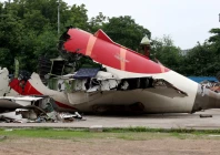 wreckage of the air india boeing 787 8 dreamliner plane sits on the open ground outside sardar vallabhbhai patel international airport where it took off and crashed nearby shortly afterwards in ahmedabad india photo reuters