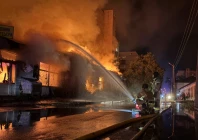 firefighters work near a site of an apartment building hit by a russian missile strike amid russia s attack on ukraine in kyiv ukraine photo reuters firefighters work near a site of an apartment building hit by a russian missile strike amid russia s attack on ukraine in kyiv ukraine photo reuters