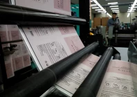 part of a production line for facial mask pouches stands idle at a factory in pyeongtaek south korea photo reuters