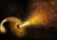an artist s concept of a tidal disruption event that happens when a star passes fatally close to a supermassive black hole photo reuters
