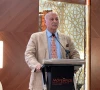 senator mushahid hussain sayed speaking at the two day international conference on afghan predicament and trajectory to peace in islamabad photo express