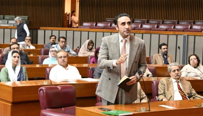 ppp chairman bilawal bhutto zardari addressing the session of the national assembly photo x ppp media cell