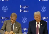 pm shehbaz signs gaza board of peace charter photo radio pakistan