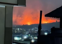 picture show a compound in kabul burning after pakistan air force strikes photo ptv