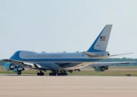 the new air force one a plane gifted by the qatari government taxis near the old air force one at joint base andrews maryland us photo reuters