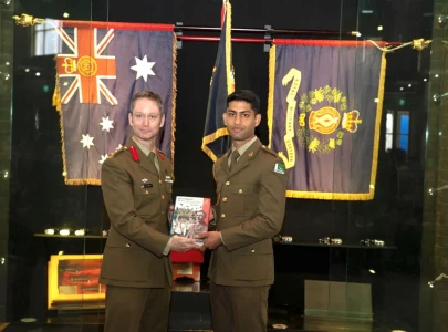 pakistan army cadet shines at australian royal military college ispr
