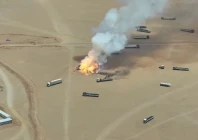 smoke rises from a burning truck during what the houthis say was an attack targeting trucks coming from saudi territory at al wadiah border crossing near al wadiah on the saudi yemen border in this still image obtained from a handout video released photo reuters smoke rises from a burning truck during what the houthis say was an attack targeting trucks coming from saudi territory at al wadiah border crossing near al wadiah on the saudi yemen border in this still image obtained from a handout video released photo reuters