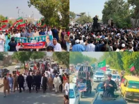 pti workers begin gathering in different cities ahead of the long march photo x
