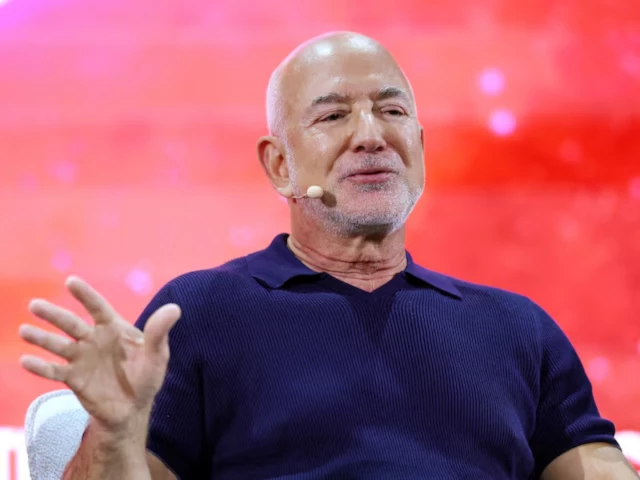 jeff bezos founder of amazon and blue origin and co founder and co ceo of prometheus speaks during the 10th edition of the vivatech technology startups and innovation fair in paris france photo reuters jeff bezos founder of amazon and blue origin and co founder and co ceo of prometheus speaks during the 10th edition of the vivatech technology startups and innovation fair in paris france photo reuters