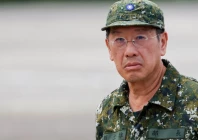 taiwan s defence minister wellington koo reacts during the annual han kuang military exercise in kaohsiung taiwan photo reuters