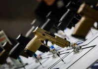 pistols are displayed during the national rifle association annual meeting in atlanta georgia us photo reuters