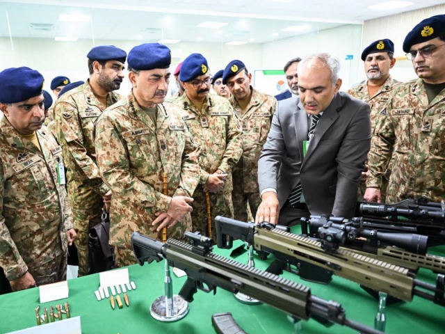 chief of defence forces cdf and chief of army staff coas field marshal asim munir visited pakistan s largest defence industrial complex pakistan ordnance factory pof in wah photo ispr chief of defence forces cdf and chief of army staff coas field marshal asim munir visited pakistan s largest defence industrial complex pakistan ordnance factory pof in wah photo ispr