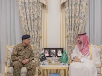 chief of defence forces and chief of army staff field marshal syed asim munir met saudi defence minister prince khalid bin salman in riyadh photo x