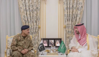 chief of defence forces and chief of army staff field marshal syed asim munir met saudi defence minister prince khalid bin salman in riyadh photo x