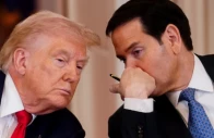 us president donald trump listens to us secretary of state marco rubio during a round table in the white house in washington dc photo reuters