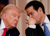 us president donald trump listens to us secretary of state marco rubio during a round table in the white house in washington dc photo reuters
