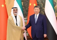 chinese president xi jinping meets sheikh khaled bin mohamed bin zayed al nahyan at the great hall of the people in beijing china on april 14 2026