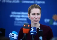 eu high representative of foreign affairs and security policy kaja kallas speaks to media during an informal eu foreign ministers meeting in limassol cyprus photo reuters