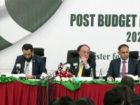 finance minister holds post budget press conference screengrab