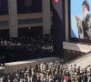 mourners attend a prayer during a public farewell ceremony to pay their respects to late supreme leader ayatollah ali khamenei at the imam khomeini grand mosalla in tehran iran photo reuters