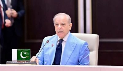 pm shehbaz addressing the sco council of heads of state meeting in bishkek kyrgyzstan today