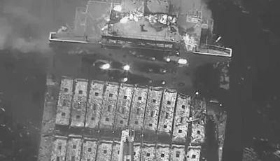 one killed three injured in us attack on iranian vessel near qeshm island iran says photo anadolu agency