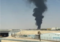 a large plume of black smoke rises from the fuel storage area at king khalid international airport in riyadh saudi arabia september 19 2026 photo reuters