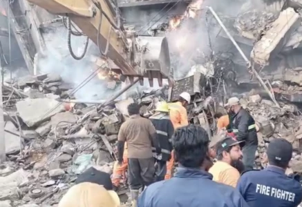 two parts of the building collapsed source express