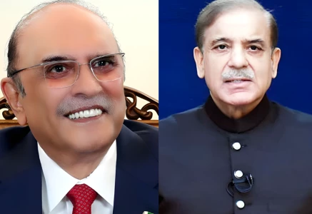 a combination picture of president asif ali zardari l and prime minister shehbaz sharif r photo radio pakistan