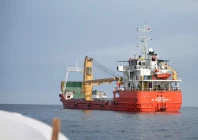 a vessel at the strait of hormuz off the coast of oman s musandam province photo reuters