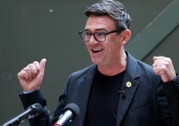 andy burnham british member of parliament mp for makerfield delivers a speech at the people s history museum in manchester britain photo reuters