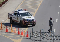 a roadblock for security measures near serena hotel as pakistan prepares to host the us and iran for peace talks in islamabad photo reuters a roadblock for security measures near serena hotel as pakistan prepares to host the us and iran for peace talks in islamabad photo reuters