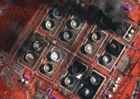 a satellite near infrared image shows smoke rising from damaged oil storage tanks as they burn after a ukrainian attack in primorsk russia photo reuters