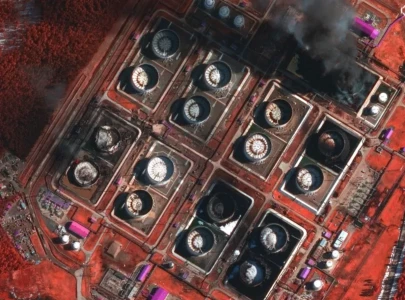 fuel reservoir hit at russia s primorsk norsi refinery on fire after drone attacks