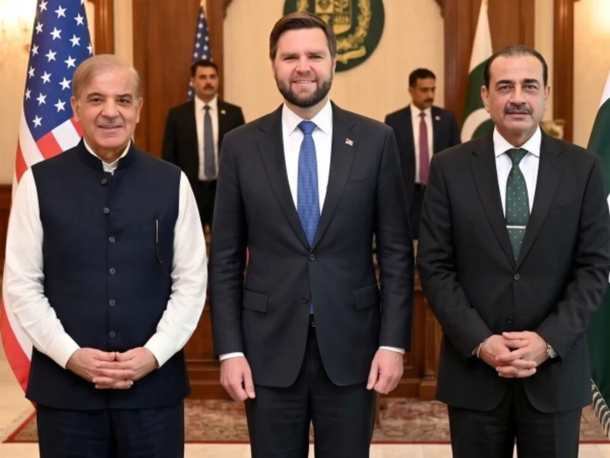 pm shehbaz l us vice president jd vance centre cdf munir r photo express