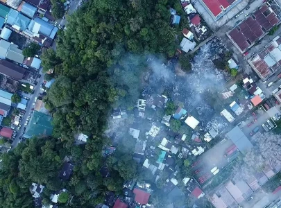 fire destroys dozens of homes in malaysia s sabah state