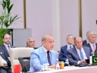 prime minister shehbaz sharif addresses the shanghai cooperation organisation sco summit in bishkek kyrgyzstan on september 1 2026 photo x