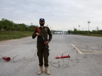 a police officer stands guard near the president s house as delegations from the us and iran are expected to hold peace talks in islamabad on april 11 2026 photo reuters a police officer stands guard near the president s house as delegations from the us and iran are expected to hold peace talks in islamabad on april 11 2026 photo reuters