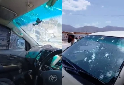 unidentified gunmen opened fire on a vehicle on sariab road in quetta photo express