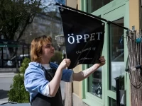 an experimental cafe run by ai opens in stockholm photo afp