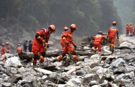 firefighters conduct search and rescue operations along a river after a mudslide in gyirong county shigatse tibet autonomous region china photo reuters