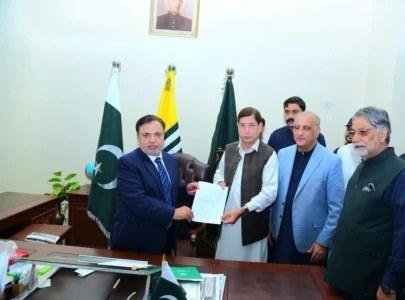 pml n nominee najeeb naqi khan submits papers for ajk president