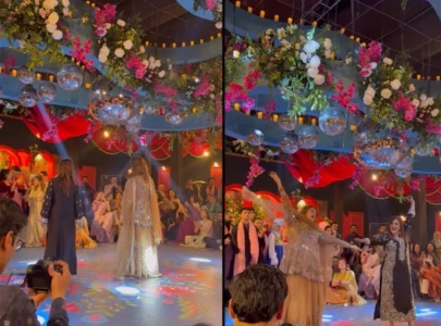 celebrity dance at khakan shahnawaz s sheendi draws attention on social media