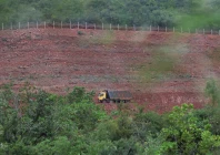 a truck at the construction site of the google adani data centre in tarluvada visakhapatnam andhra pradesh india photo reuters