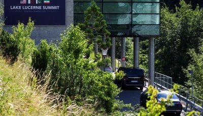 a delegation arrives at the buergenstock resort on the day of us iran talks in stansstad switzerland photo reuters